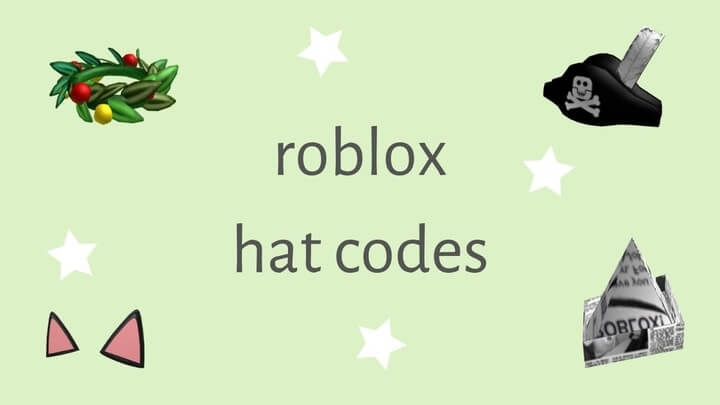 hat codes for roblox