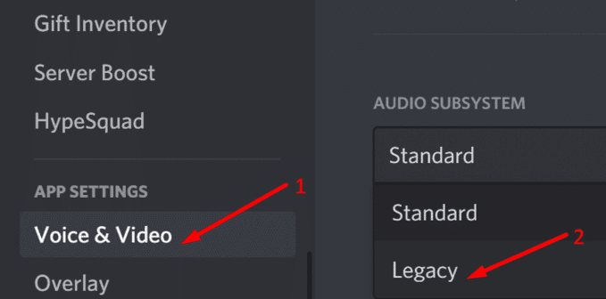 Turning Use Legacy Audio Subsystem on