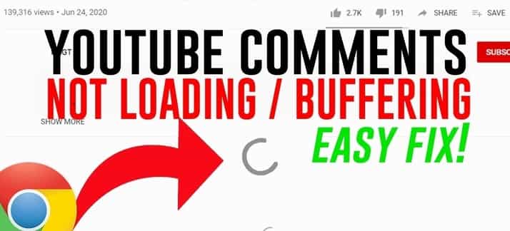 Youtube comments not loading & How to Fix it