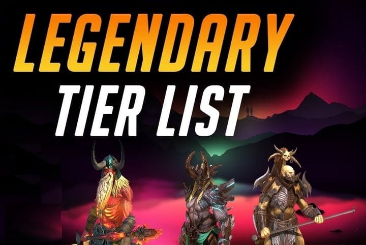 Raid Shadow Legends tier list Legendary